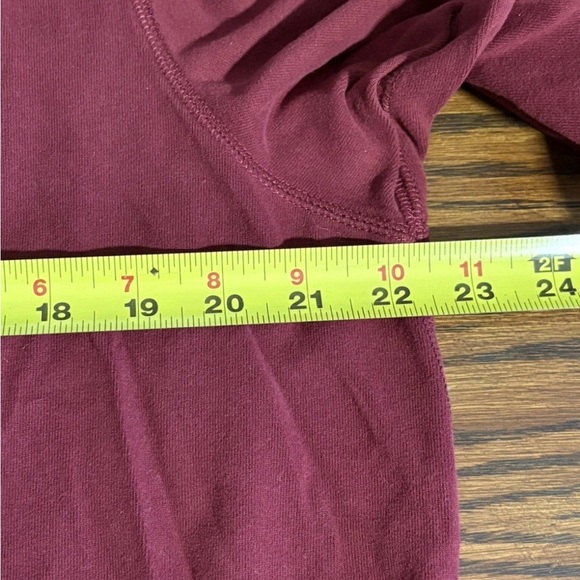 Vintage Y2K Abercrombie & Fitch Muscle LS Crewneck Shirt Mens XXL Red Maroon - Picture 8 of 9